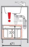 Abfalleimer Hailo Raumspartandem 3640-00 2x18ltr.