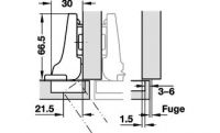 ClipTop Scharnier Mittenanschlag 71T3650 oder 71T5650TL