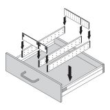 Blum Orga-Line Facheinteilung für Holzlade, ab 40cm Schrankbreite