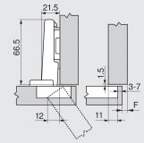 Blum ClipTop kloubový závěs 71T3550 nebo 71B3550 včetně křížová montážní podložka