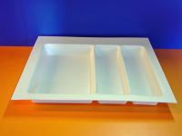 Cutlery tray plastic white for 60 cm cupboard width