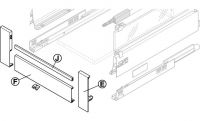 Frontset für Innenauszüge Blum Tandembox Antaro Höhe D