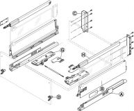 Tandembox Antaro C (Reling) met Tip-On+Blumotion