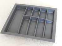 Cuttlery insert for 60 cm cabinet width, plastic slate-gray