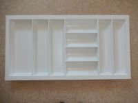 Cutlery tray plastic white - for 100 cm cabinet width