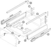 Merivobox E drawer kit with railing