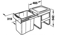 Abfallsammler Hailo Easy Cargo für 40cm Schrankbreite