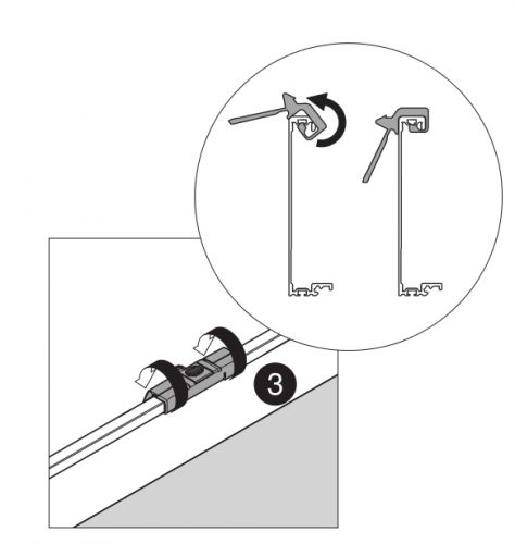 Griff ZIF.80M5 für Innenschubkasten Tandembox Antaro, Systemhöhe M und K