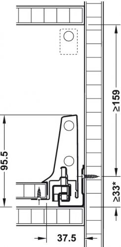 Die mindesteinbauhöhe der Antaro C beträgt 19,6 cm