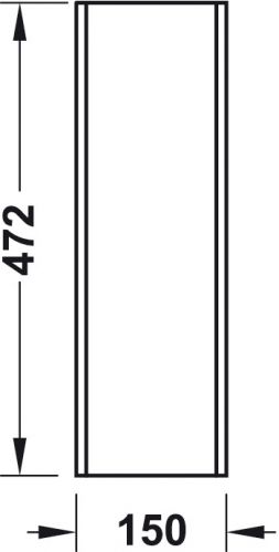 Multifunktionseinsatz Eiche, Maße: Breite 15 cm, Tiefe 47,2 cm, Höhe 4,3 cm