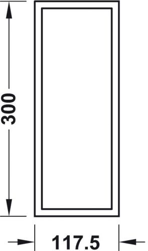 Schubkasteneinteilung Holz, Maße: Tiefe 30,0 cm, Breite 11,75 cm, Höhe 4,3 cm