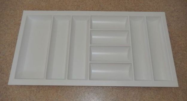 Cutlery tray plastic white - for 100 cm cabinet width