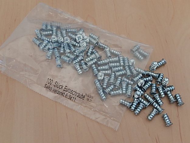 Systemschraube 6,3 x 11 mm mit Pozidrive, verzinkt - 100er Set