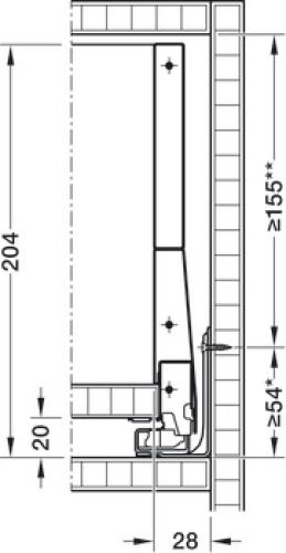 Schubladenbausatz Merivobox E mit BoxCap