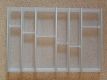 Cutlery tray, plastic, translucent white - injection moulding technique - for cabinets 80 cm wid