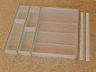 Cutlery and spice tray plastic white translucent for 60 cm cabinet width