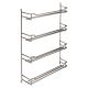 High-quality spice rack, chrome-plated, for wall units from 45 cm wide