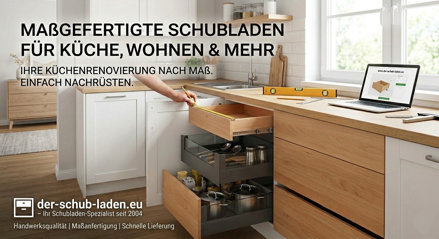 Maßgefertigte Schubladen für die Küche